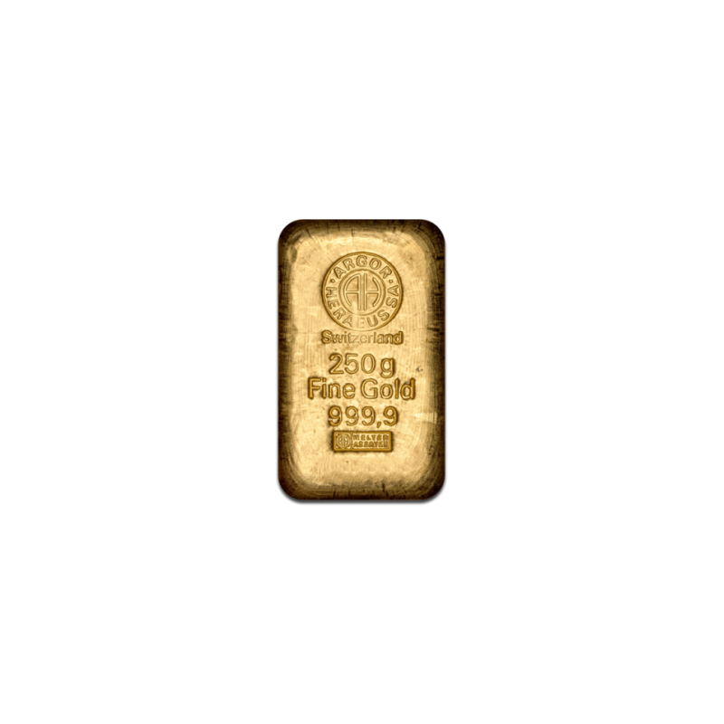 Zlatý slitek Argor Heraeus 250g