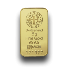 5 g. Investiční zlatý slitek GSP