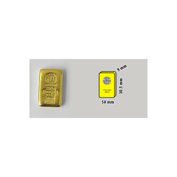 250 g. Zlatý zliatok Österraich